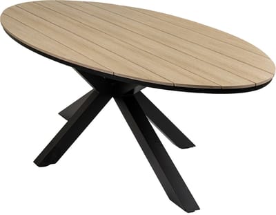 Ovale tuintafel Cyprus 280 cm | Wood | Polywood & Aluminium