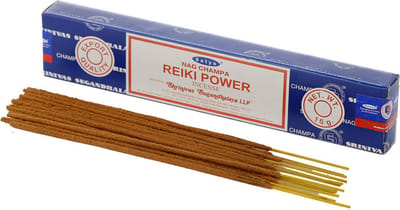 Satya Nag Champa wierrook stokjes Reiki Power geur - 15x - Lichaam in balans - Meditatie - staafjes van 21 cm