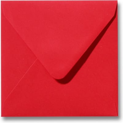 Envelop 16 x 16 Koraalrood, 100 stuks