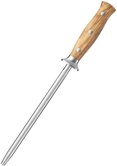 XinZuo X02O Pin Series Slijpstaaf 23 cm – Professionele Slijpstaaf van hoogwaardig koolstofstaal met corundum-straalbehandeling. – Olijfhouten Handvat