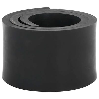 vidaXL - Rubberen - rand - voor - sneeuwploeg - 80x10x1 - cm - zwart