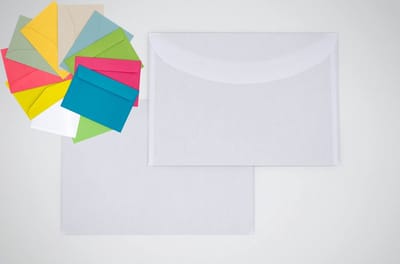 Dailygoods- Envelop C6 - 500x Wit - Recycling - Opbergdoos - Geschikt voor Wenskaarten - Afmetingen 11,4x16,2 cm - Brievenbusdoos
