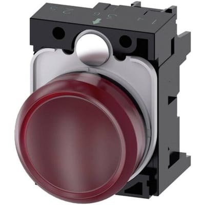 Siemens 3SU1106-6AA20-1AA0 Verlichte melder Plat Rood 230 V/AC 1 stuk(s)