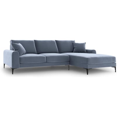 4.5-zitshoekbank Madara rechts velvet | Mazzini Sofas