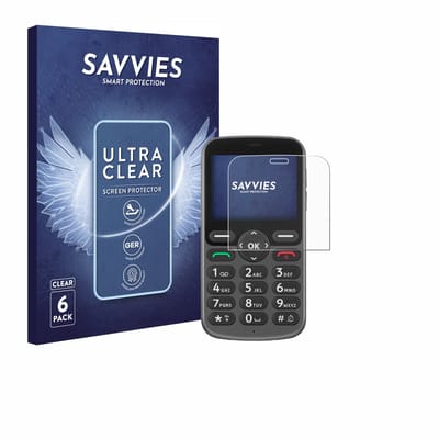 Savvies - Screenprotector voor Doro 1380 - Folie Beschermfolie transparant 6 Stuks