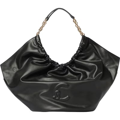 COCCINELLE Leren schoudertas shopper Smash Handbag Smooth Leather Noir zwart