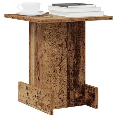 vidaXL - Bijzettafel - Oudhout - 35,5 - x - 35 - x - 40 - cm - Bewerkt - hout