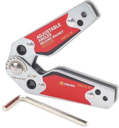 Dailygoods- Lasmagneten Verstelbare Hoeken 20°-200° - Magnetische Houder - Positioneergereedschap - Inbussleutel - Sterke Magneetkracht - Efficiënt Werken - Laspositieer