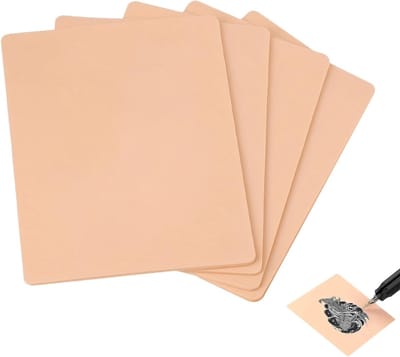 Set van 4 Neppels, 3 mm A4 Formaat Zachte Siliconen Dubbelzijdige Herbruikbare Pad voor Microblading, Tatoeages en Kunstenaars