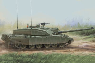 HobbyBoss Modelbouwpakket Militaire voertuigen - 84854 Challenger 2 Enhanced Armour - Britse Tank Plastic - 1:48 - Modelbouw