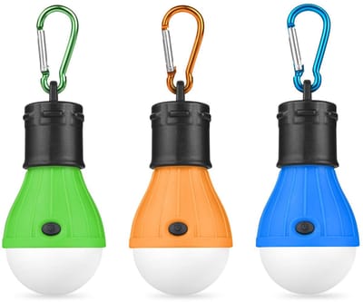 Store_9 - Campinglamp - LED-Campinglantaarn - Waterdicht - Noodlicht - Tentlamp - 3 Stuks voor Buiten - Compact en Lichtgewicht