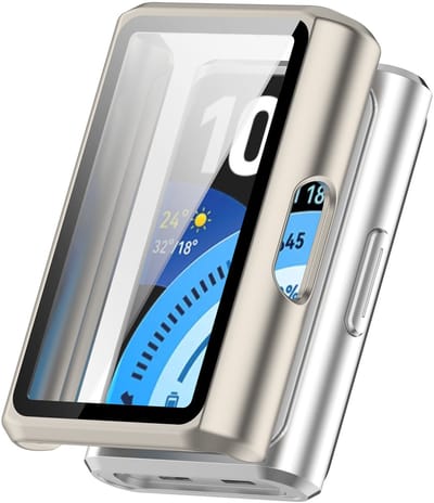 Stravo Screen protector case – Geschikt voor HUAWEI Band 11 Pro - Full Cover Hard Case / Beschermend Hoesje - Starlight - HUAWEI Band 11 Pro screenprotectors