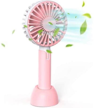 Draagbare ventilator, mini-ventilator, geschikt voor kantoor, buiten, sport, thuis, reizen, kamperen en andere gelegenheden.