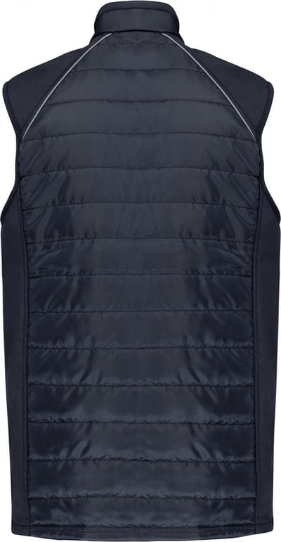 WK. Designed To Work Bodywarmer Day To Day in twee stoffen WK606 - Navy / Silver - 5XL