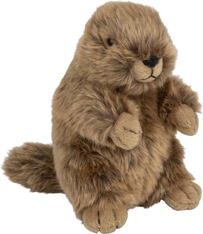 Nature Planet Berg Marmot - pluche knuffel - 18 cm - bruin - bosdieren knuffels