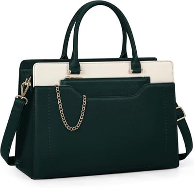 Grote laptophandtas voor dames 15,6 inch - waterdichte laptoptas met portemonnee voor kantoor en school