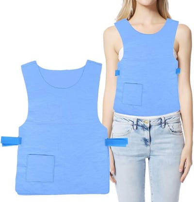 Verstelbaar Koelvest voor Zomer, Ideaal voor Buitenwerk en Hardlopen, Geschikt voor Mannen en Vrouwen, Blauw