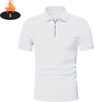 Livano Poloshirt Heren - T-Shirt Heren - Shirt - Overhemd - Polo Shirt - Wit - S