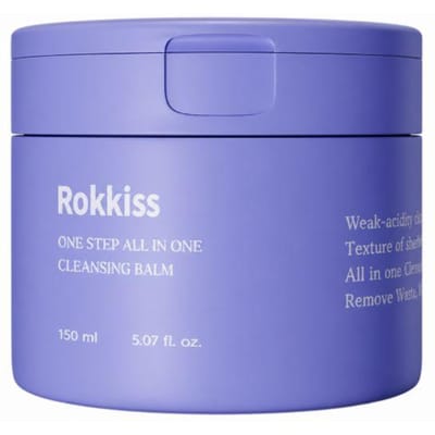 ROKKISS Baume Nettoyant Acide Doux One Step 150ml – Démaquillant & Nettoyant Pores Profonds | Soins de la Peau Coréens