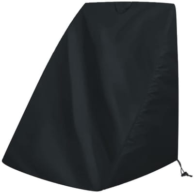 Tuinslanghaspelhoes - Hoes voor tuinslangwagen - 66 x 33 x 88 cm - Beschermhoes voor Tuinslanghaspel - Oxford Stof - Waterdicht - Stofdicht - Winddicht - UV-bestendig - Met Trekkoord - Geschikt voor Buitengebruik - Voor Intrekbare Tuinslang - Zwart
