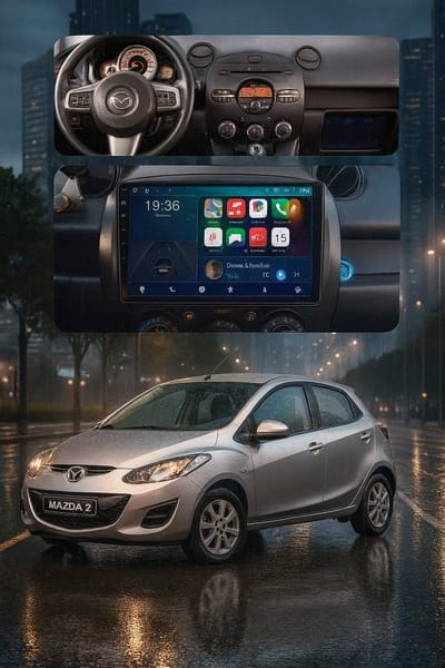 ADIVOX 9 inch T1 geschikt voor Mazda 2 2007-2014 Android 15 CarPlay/Auto/Wifi/RDS/DSP/5G/NAV/DAB+