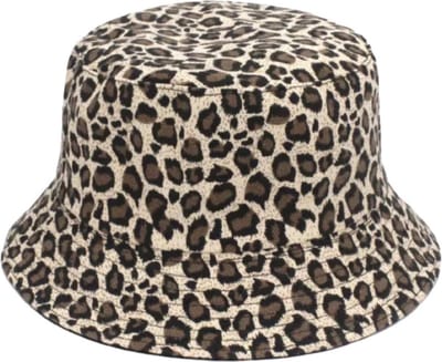 New Age Devi - "Panterprint Bucket Hat voor Vrouwen - Perfect voor Hiking en Vissen - Zonnehoedje met Visserslook"