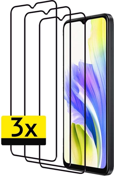 Screenprotector - Geschikt voor OPPO A38 - 3 Stuks - Full Cover - Beschermglas - Gehard Glas - Tempered Glass - Screen Protector