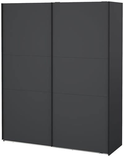 Como schuifdeurkast 2 deuren 180x220cm mat grijs.