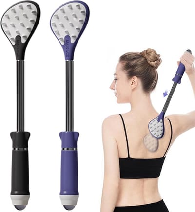 Telescopische Rugkrabber Set (2 stuks) - Uitschuifbaar tot 61 cm met Massagefunctie