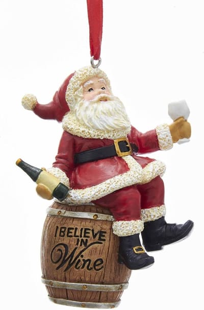 Ornament Wine kunststof h8 cm