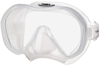 TUSA Zensee Pro - Premium duikmasker met geïntegreerde lens, panoramisch zicht, antireflecterende lens met UV420, licht en comfortabel - Zwart - M1010S Q