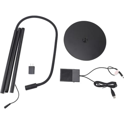 Lampe d'extension de cils 5 W, flexible, col de cygne, interrupteur à pédale, lampe LED pour durcissement des cils, gel