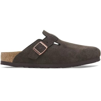 Klompen BIRKENSTOCK Boston Soft Suede Mocha