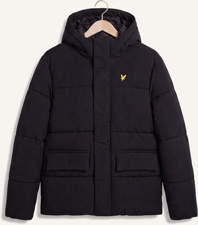 Lyle & Scott Nylon Padded Coat Jassen Jongens - Winterjas - Zwart - Maat 140/146