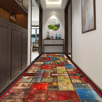 Retro Marokko Gangtapijt Woonkamer Aanpasbaar Huis Halgebied Vloerkleden Wasbare Veranda Entree Antislip Deurmat Tapis Salon 160*200cm