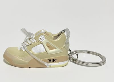 ShoeBlockX SneaKeys | Sleutelhanger | Tassenhanger | Nike Jordan Off-White Sail | Sneakers | Cadeau