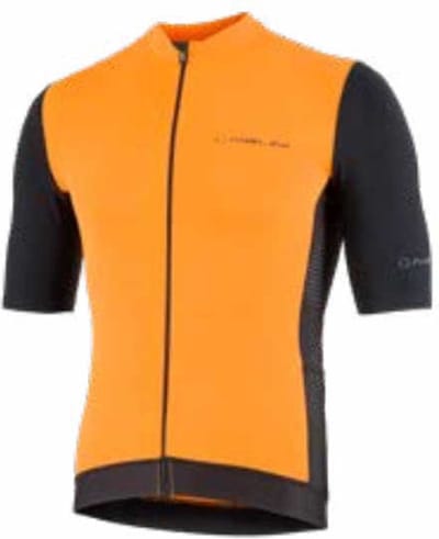 Nalini New Sun Block Korte Mouw Wielertrui Oranje S Man