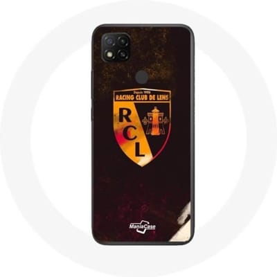 Xiaomi Redmi 9C case rcl lens oranje zwarte achtergrond