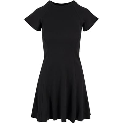 Urban Classics Skater Rib Dames Korte jurk - zwart - M