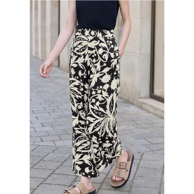 Loose Fit culottes met bloemenpatroon
