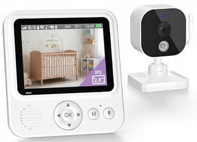White-Label® Hondencamera - Huisdiercamera - Babyfoon met Camera en App - Baby Monitor - Full HD - Wit
