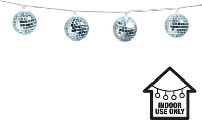Boland - LED lichtsnoer Discobal - Glitter & Glamour - 80s - Feestversiering