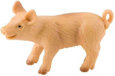 Bullyland 62312 – Speelfiguur en verzamelfiguur Biggetje, ca. 5,4 × 2,2 × 3,4 cm – levensecht en detailrijk vormgegeven – ideaal als taartfiguur en klein cadeautje voor kinderen vanaf 3 jaar.