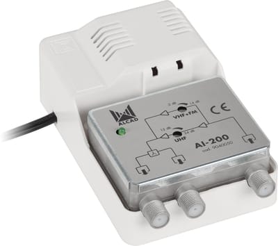 Alcad AI-200 Serie - Signaalversterker - Breedband - 24dB - 2 Uitgangen