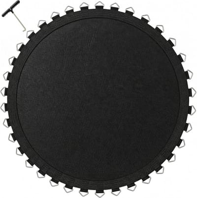 Trampoline Mat - Vervangende Springmat - Trampoline Springplezier - 8 Rij Steek - 305cm 56 Anneaux - Zwart