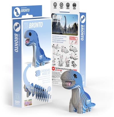 EUGY 3D Puzzel - Bronto - Prehistorie - Duurzaam - Verzamel Ze Allemaal - 6 Jaar