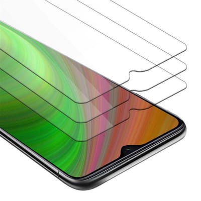 Cadorabo 3x Screenprotector geschikt voor Xiaomi RedMi NOTE 8 PRO - Beschermende Pantser Film in KRISTALHELDER - Getemperd (Tempered) Display beschermend glas in 9H hardheid met 3D Touch