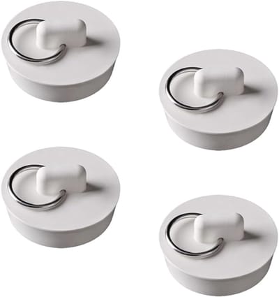 4x Universele Rubberen Afvoerplug Set voor Bad, Keuken & Wastafel - Lekkagevrij