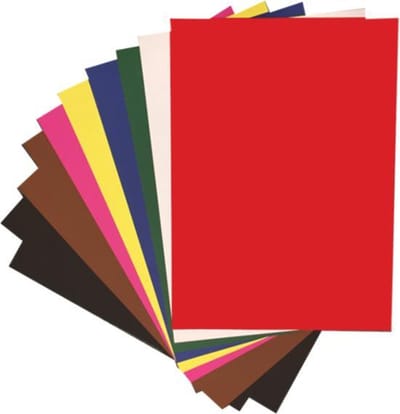 Grote vellen XL Knutselkarton - Chokoo - Surprisekarton - Hobbykarton - Fotokarton - 50x70 cm - 10 grote gekleurde vellen - Gratis Verzonden