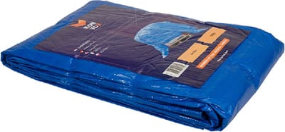 Blauw afdekzeil bache bouwzeil 6x10m 100gr/m²